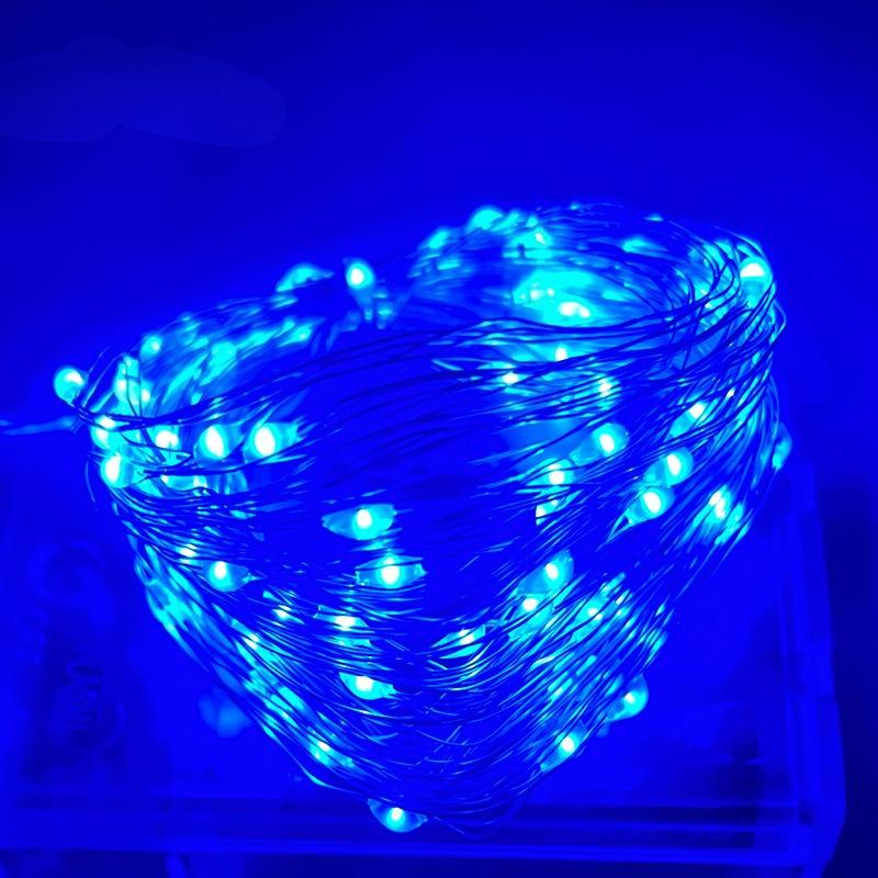 LED Strip Lights Small Colored Lights Wave Ball Battery Box Copper Wire Light String Christmas Bouquet Decorative Light String