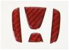 HASEPRO Magical Carbon NEO [Steering Emblem] (Red) Honda 2 S660/N
