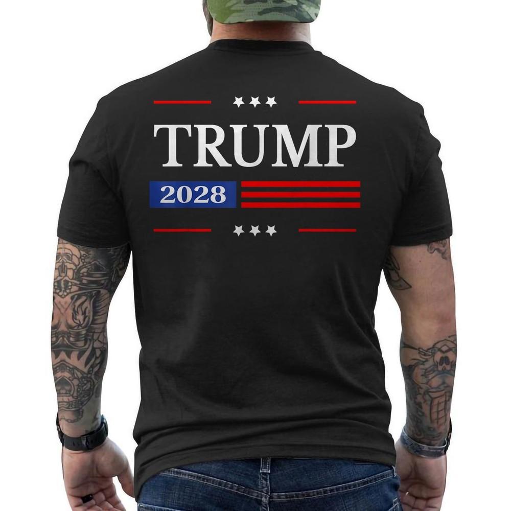 Donald Trump 2028 Shirt Keep America Great Trump 2028 Vintage ON BACK T-Shirt