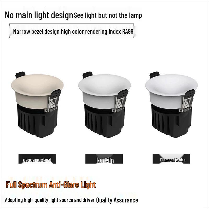 Anti-Glare Narrow Edge LED Wall Washer Spotlight for Living Rooms and Hotels