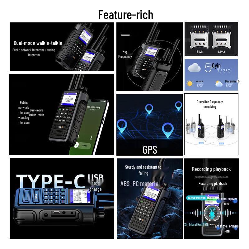 Ricetrasmettitore Dual-Mode 5G KSUN KSW (Versione NC)