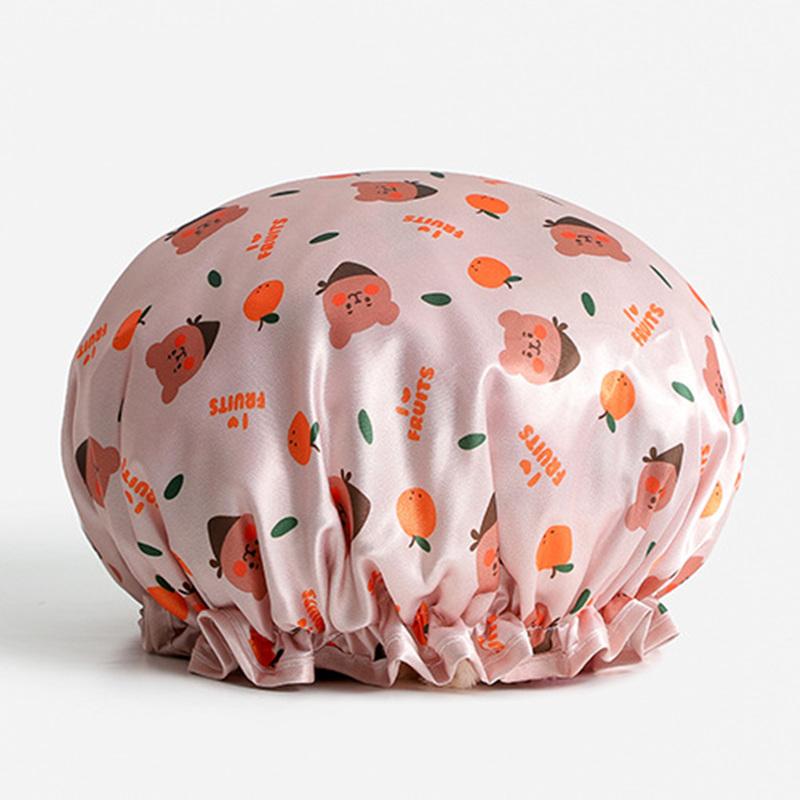 Supplies Bathroom Double Layer Shower Waterproof Thick Cover Accessories Women Hair Cap Hat