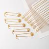 GEMCHIC Women's Vintage Gold Plated Square Letter Pendant Necklace