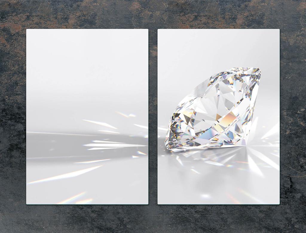 SZKLANA PŁYTA OCHRONNA DO KUCHNI 2x35x52 DIAMENT