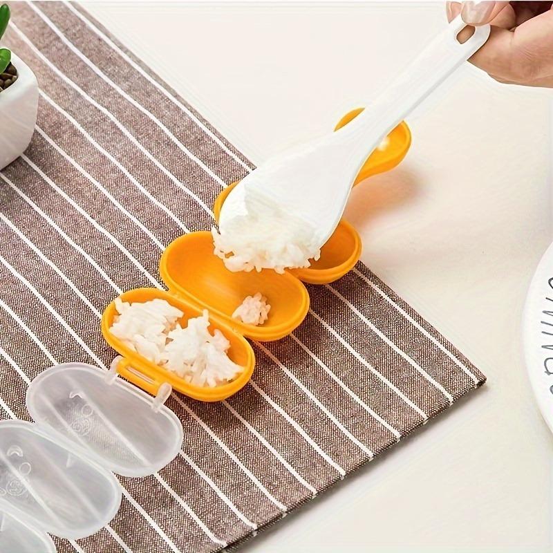1PC Make Delicious Shaking Rice Balls with This Triple Mold DIY Tool - Perfect for Kids!