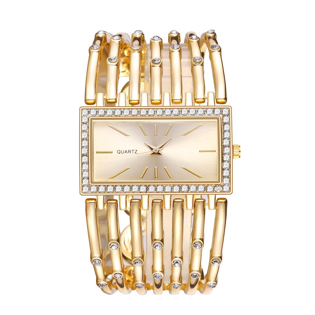 Korean Style Rhinestone Women s Bracelet Quartz Watch