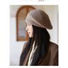 Autumn and Winter Hats, Children's Knitted Warm Woolen Hats, Solid Color Berets