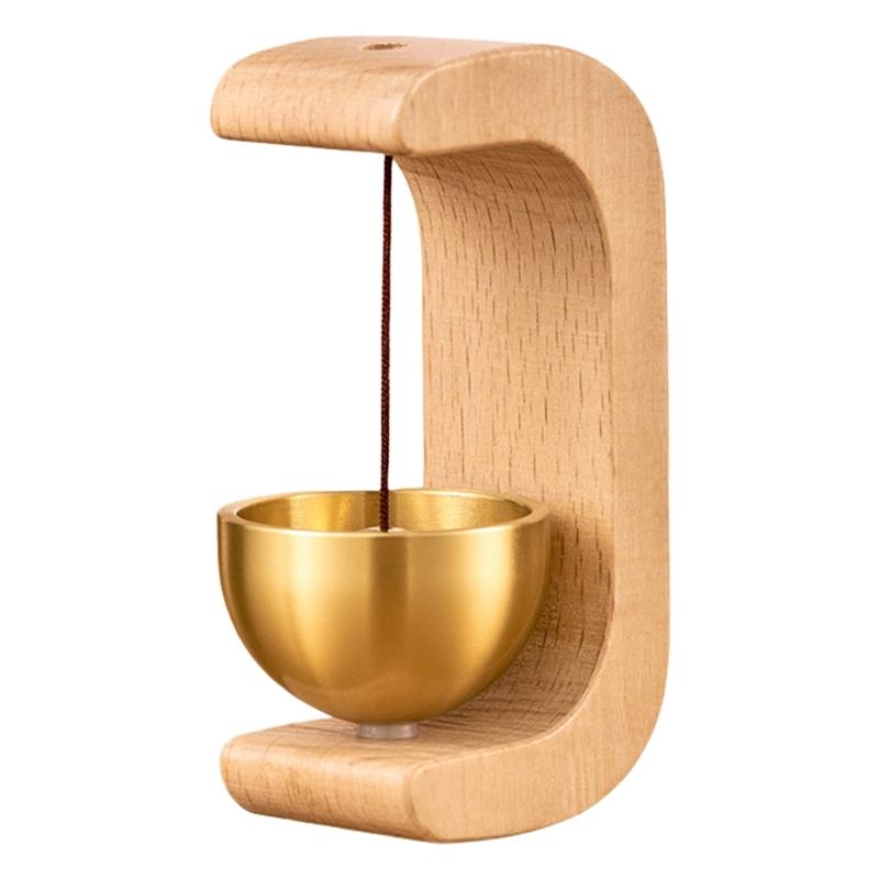 

Elegant Magnetic Door Opening Bells Wind Chime Wood Shopkeepers Bells for Entryway Refrigerator Front Door Decoration