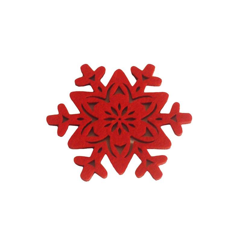 4/8/12Pcs Christmas Circular Coaster Shape Of Snowflake Christmas Tree Felt Cup Mat X-mas Party Decoration Table Accessories Pad