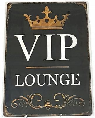 Vip Lounge Decorative Sheet Metal Plaque