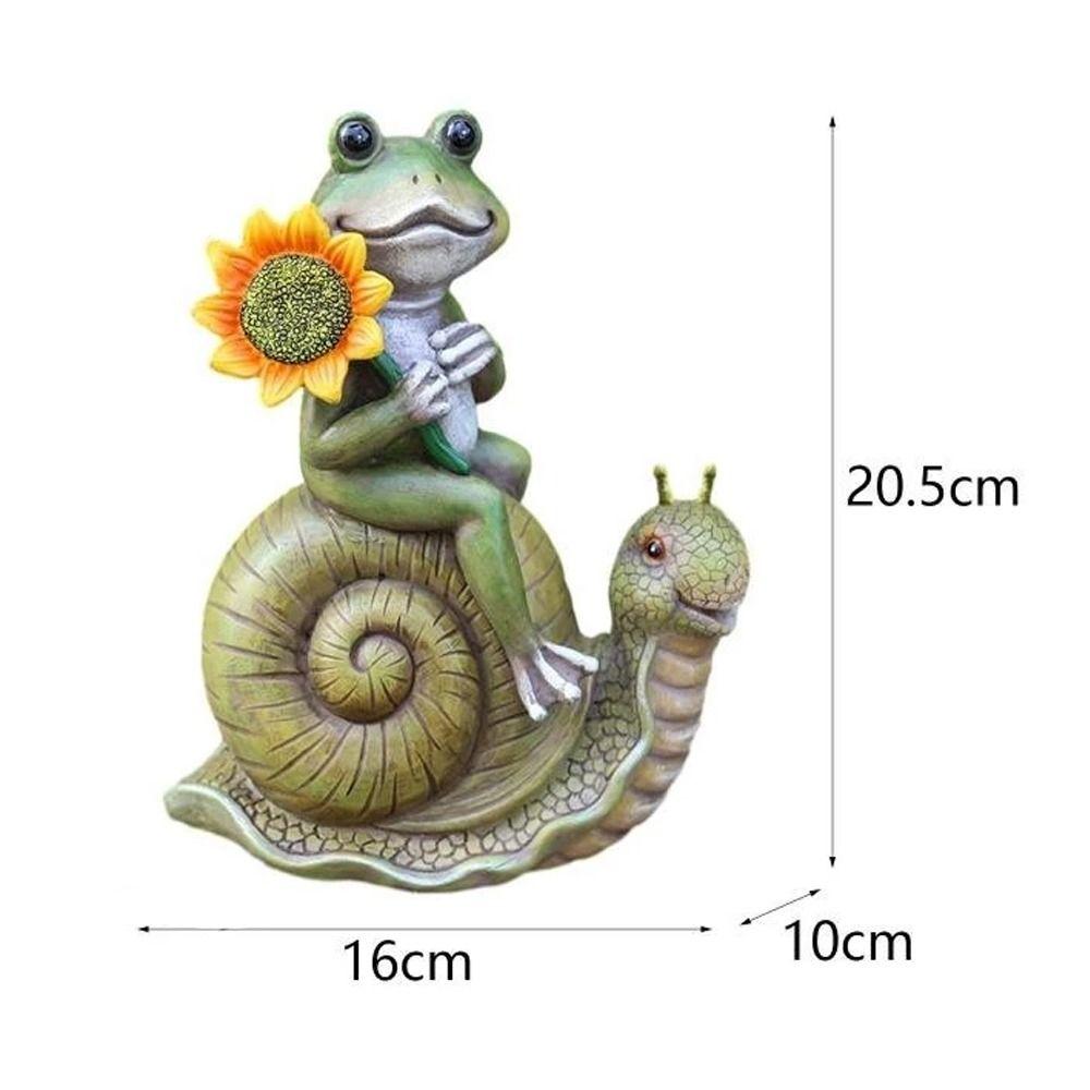 Resin Animal Sculpture Creative Miniatures Figurine Micro Landscape Frog Statue Lawn