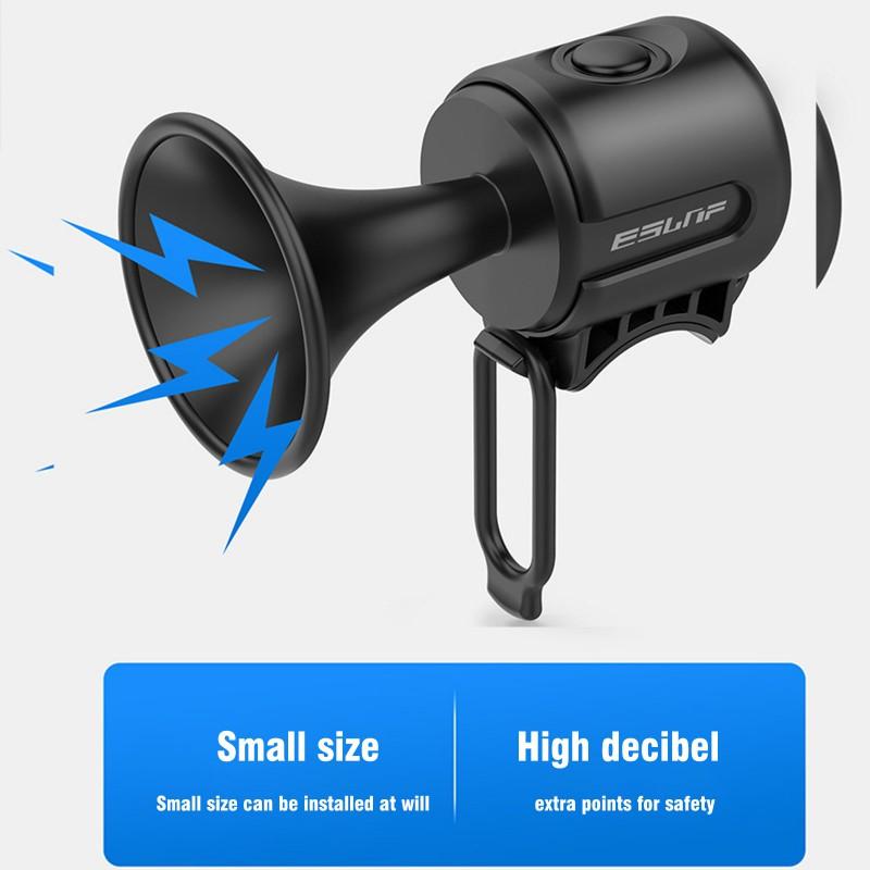 Claxon de bicicletă electric de 120Db, inel tare pentru bicicletă, baterie electrică pentru scutere Accesorii pentru biciclete cu sunet de avertizare