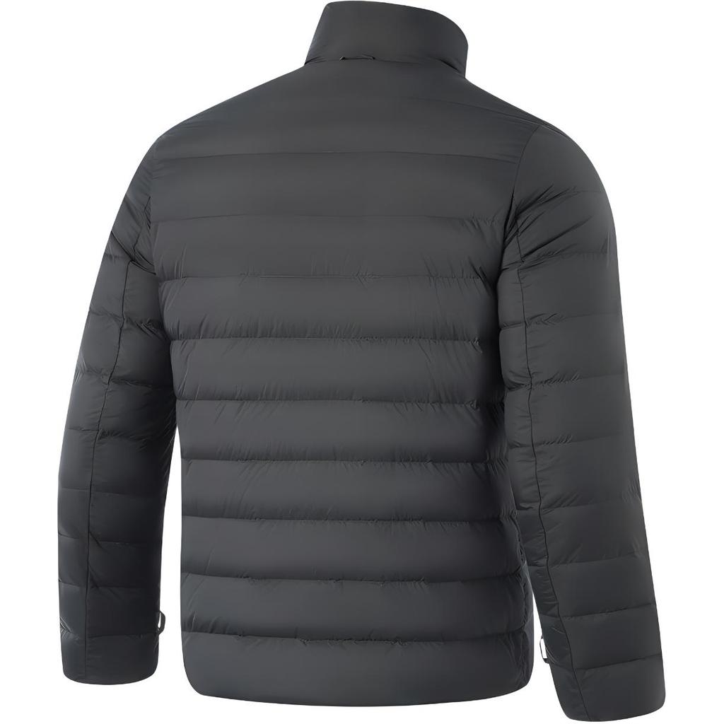 Li Ning Herren Fitness Serie Drei in Eins Einfarbig Locker Langarm Windjacke Herren Oberbekleidung Staubgrau Obsidiangrau AWBU029-5