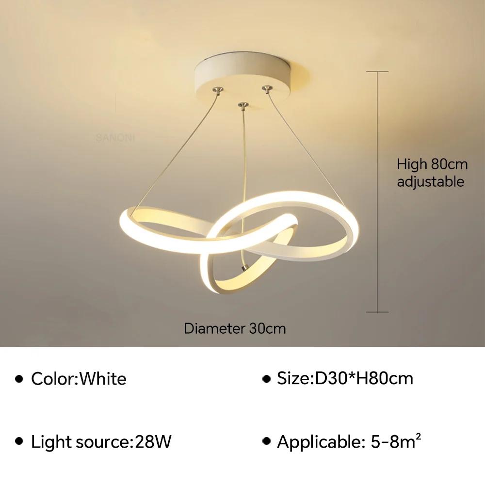 Lumină Pendant LED Nordică Pentru Living, Sală de Mese, Hol, Dormitor, Hotel, Lampă Suspendată, Corp de Iluminat pentru Decor Interior, Lustră