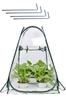 YFFSFDC Vinyl Greenhouse Pop-Up Plant Greenhouse Waterproof Windproof Rainproof Foldable PVC Cover Garden Greenhouse 70*70*80cm Safe from Long Summer