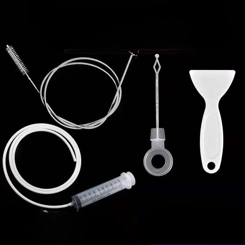 Five-piece Set for Unclogging Accumulated Water, Ice and Blockage In The Refrigerator's Fresh-keeping Compartment Drain Hole