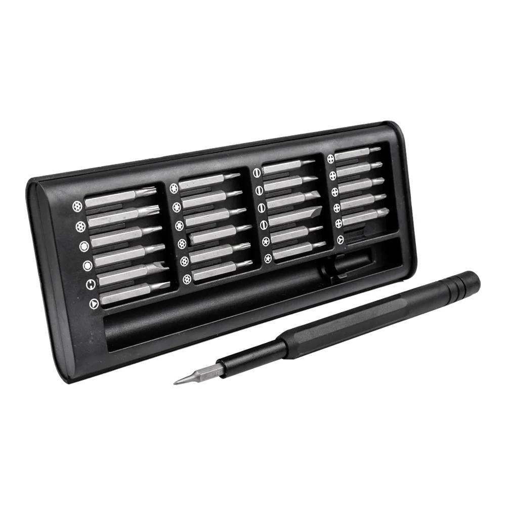 Sada šroubováků 25 v 1 Magnetické bity Phillips Torx Hex Precision DIY odnímatelné pouzdro na mini nářadí pro chytré domácí opravy PC telefonu