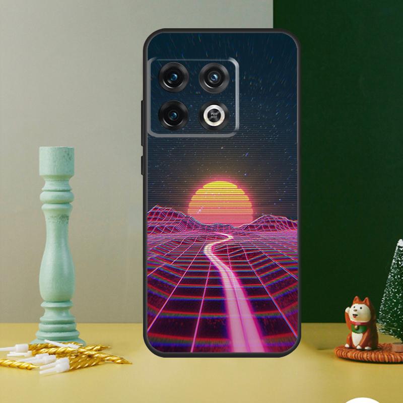 Neon Retrowave 80s Vintage Art Phone Case For OnePlus 13 12 11 9 10 Pro 13R 12R 8T 9RT 10T 10R Nord 4 CE 2 3 Lite N20 N30