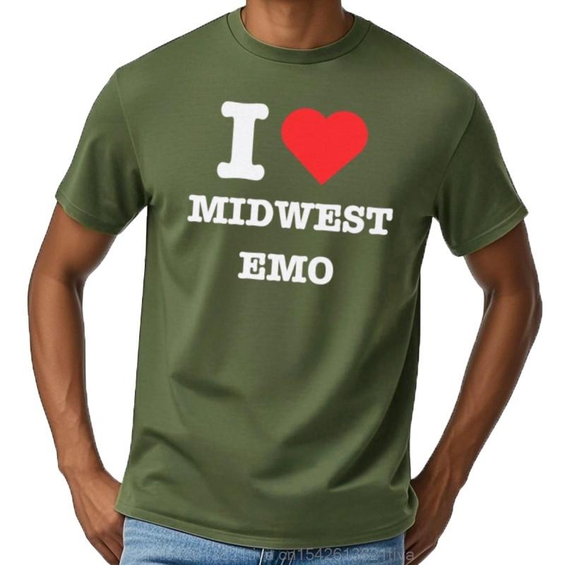 I Love Midwest Emo T Shirt Heart Band