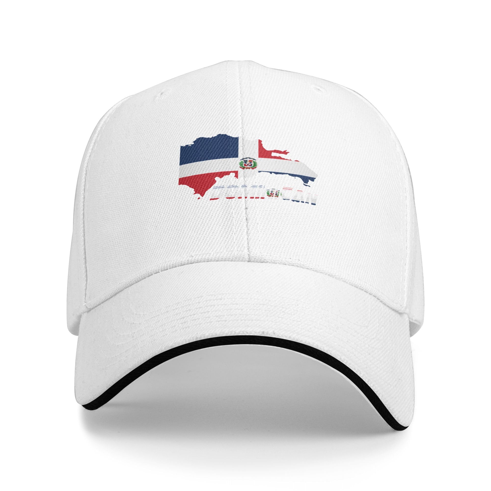 

Sandwich Baseball Cap for Men & Women, 3-Layer Contrast Design Adjustable Hat, Lightweight Durable Cap білий