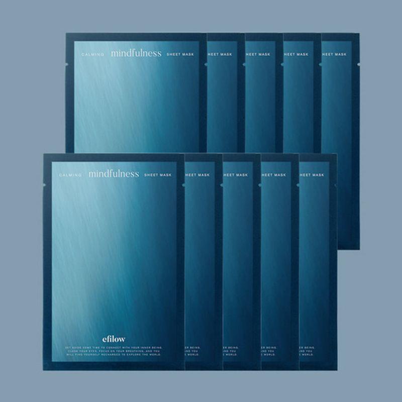 Achtsamkeits Kühlend Beruhigend Mild Säurehaltig Vegan Maskenpackung 24ml (10ea)