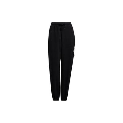 Neo Unifarbene Strick-Jogginghose mit Bündchen Damen Unterteile Schwarz HZ2436