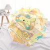 Pom Pom Purin Dessert Cart Automatic Opening and Closing Umbrella - Lightweight 3-Fold Design, Suitable for Fans, Travel, Daily Use - Official Product