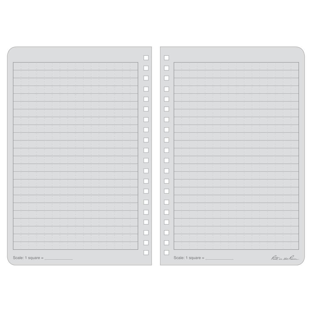 Rite In the Rain Spiral Notebook Black 773L