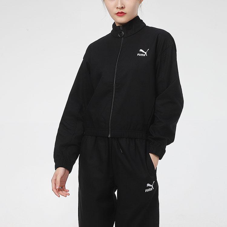 PUMA Casual Loose-Fit Woven Windbreaker Women Jackets Black 532637-01