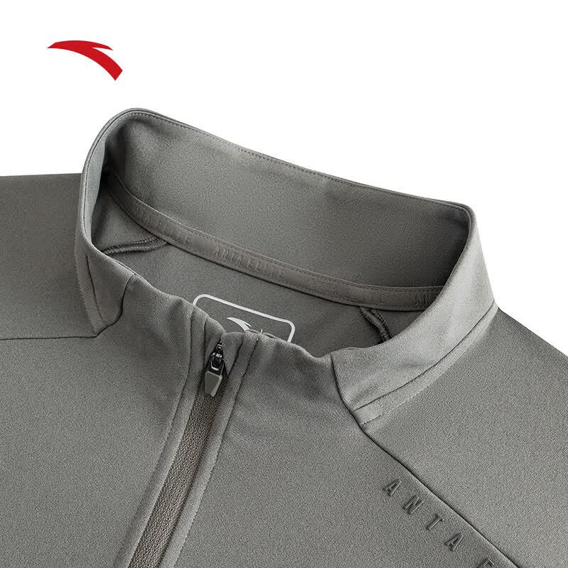Anta Men's Half-Zip Zero Pressure Long-Sleeve T-shirt