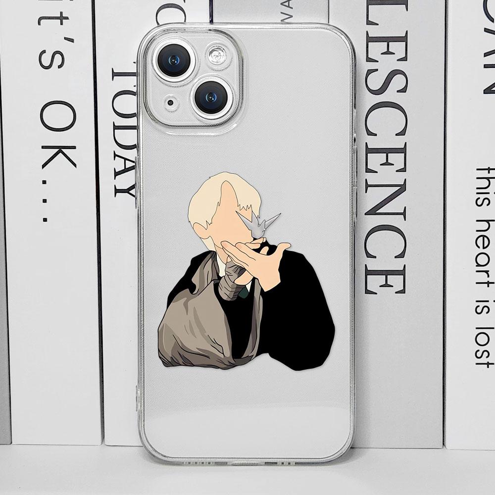 

Fashion TV Draco Malfoy Clear Phone Case for IPhone 11 12 13 15 16 Pro X XS MAX SE20 7 8 14 Plus Weasley Twins Soft Cover Fundas For iPhone 14 ProMax
