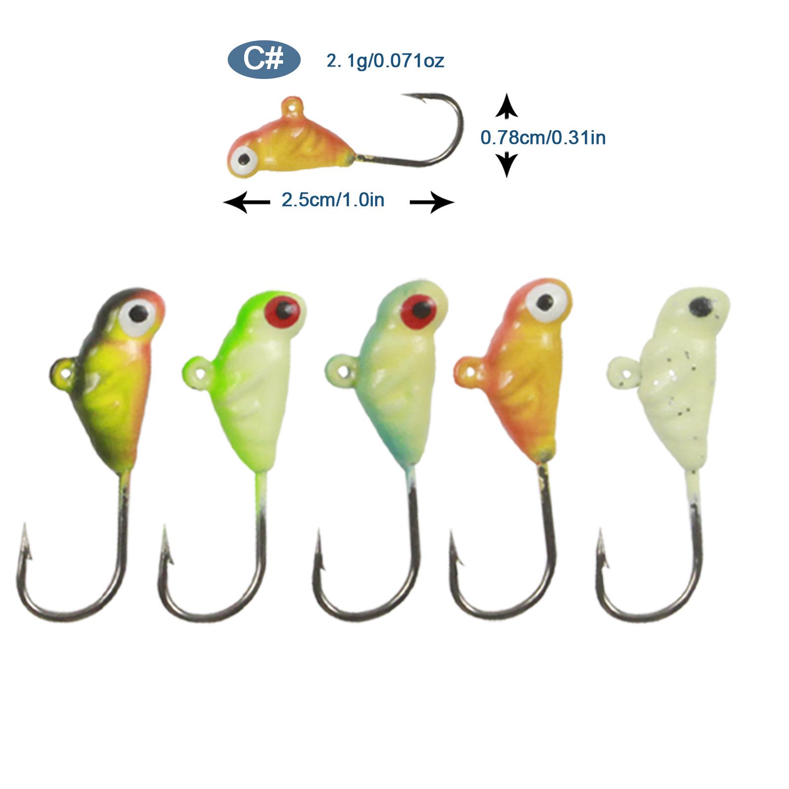 

Набір яскравих льодових блешень High-Hunting – Зимова приманка та міні-гачок Random Color