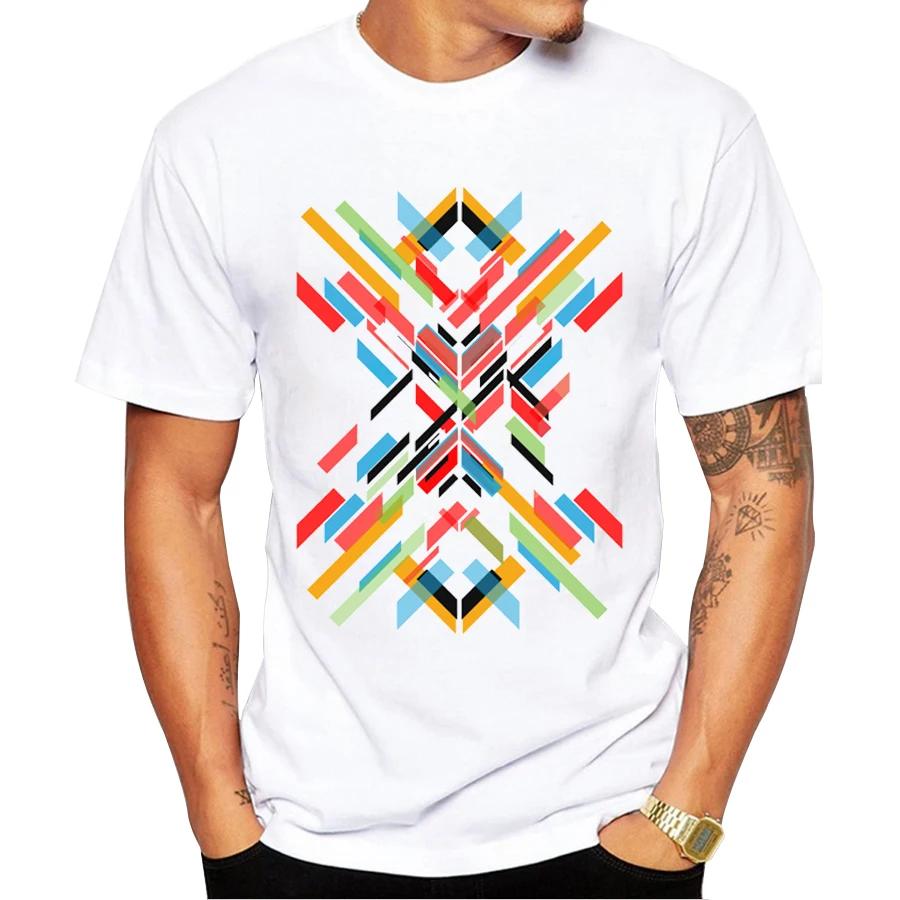 2025 Fashion Retro Wood/ Record Printed Men T shirt Short Sleeve Casual t-shirt Hipster Fractal Pattern tees Cool Tops