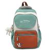 Color Block Student Schoolbag Women's Large Capacity Backpack