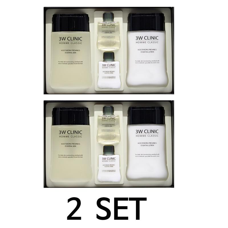 Homme Classic Essential For Men (SET Product Toner 150ml+30ml and Lotion 150ml+30ml) Skin Care Korea Cosmetics