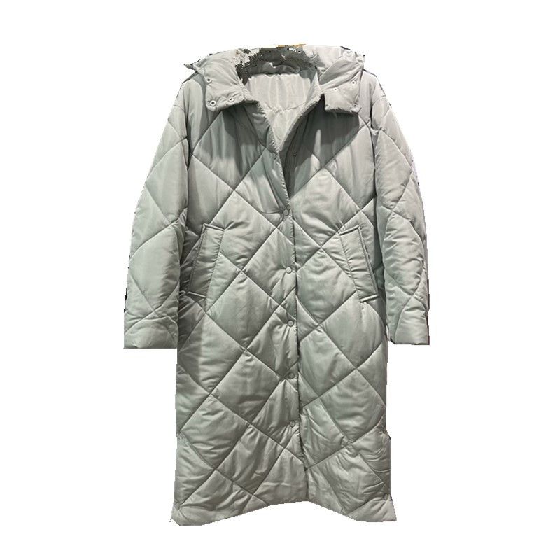 

Western Style Winter New Women clothes Casual All-matching Warm Two Colors Long down Coat Outerwear 0518251 537 Green L