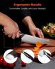 Kitchen Knife Set, 5 Piece High Carbon Stainless Steel Sharp Knife Set, Durable and Rust-Resistant, Professional Kitchen Cutlery with Ergonomic