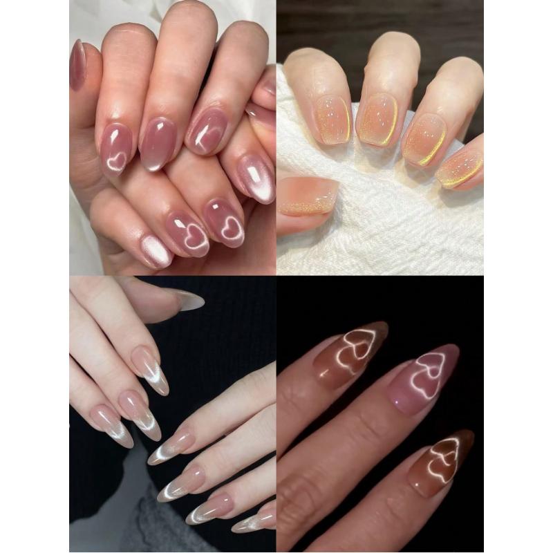 Cat's Eye Magnet Nail Art Snake Pattern Love Cat's Eye Magnet Removable Multifunctional Rocket Powerful Magnet