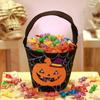 Halloween Pumpkin  Portable Candy Bags Cartoon Pumpkin Black Cat Bat Witch Ghost Kids  Gift Trick Or Treat Happy Halloween Day