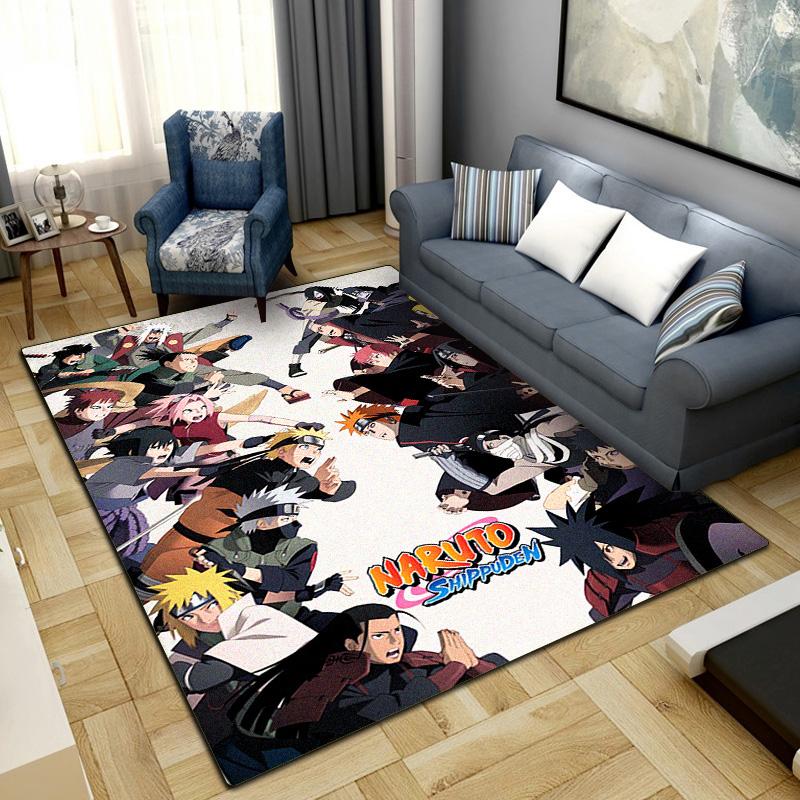 Anime-Naruto  Area Carpet for Living Room Bedroom Home Decor Cool Movie Mat Floor Mat -LXR76
