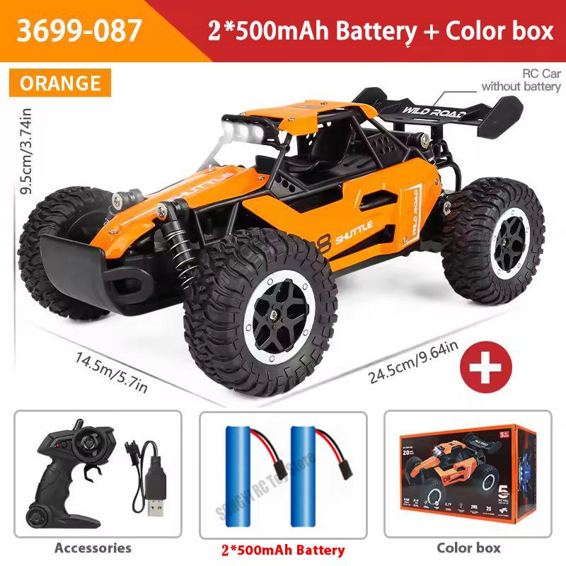 RC Car RC Drift Racing 1:16 Full Proportion Vehicle Off Road Alloy 2.4G Radio High-Speed Trucks With LED Light Climbing Gift Toy