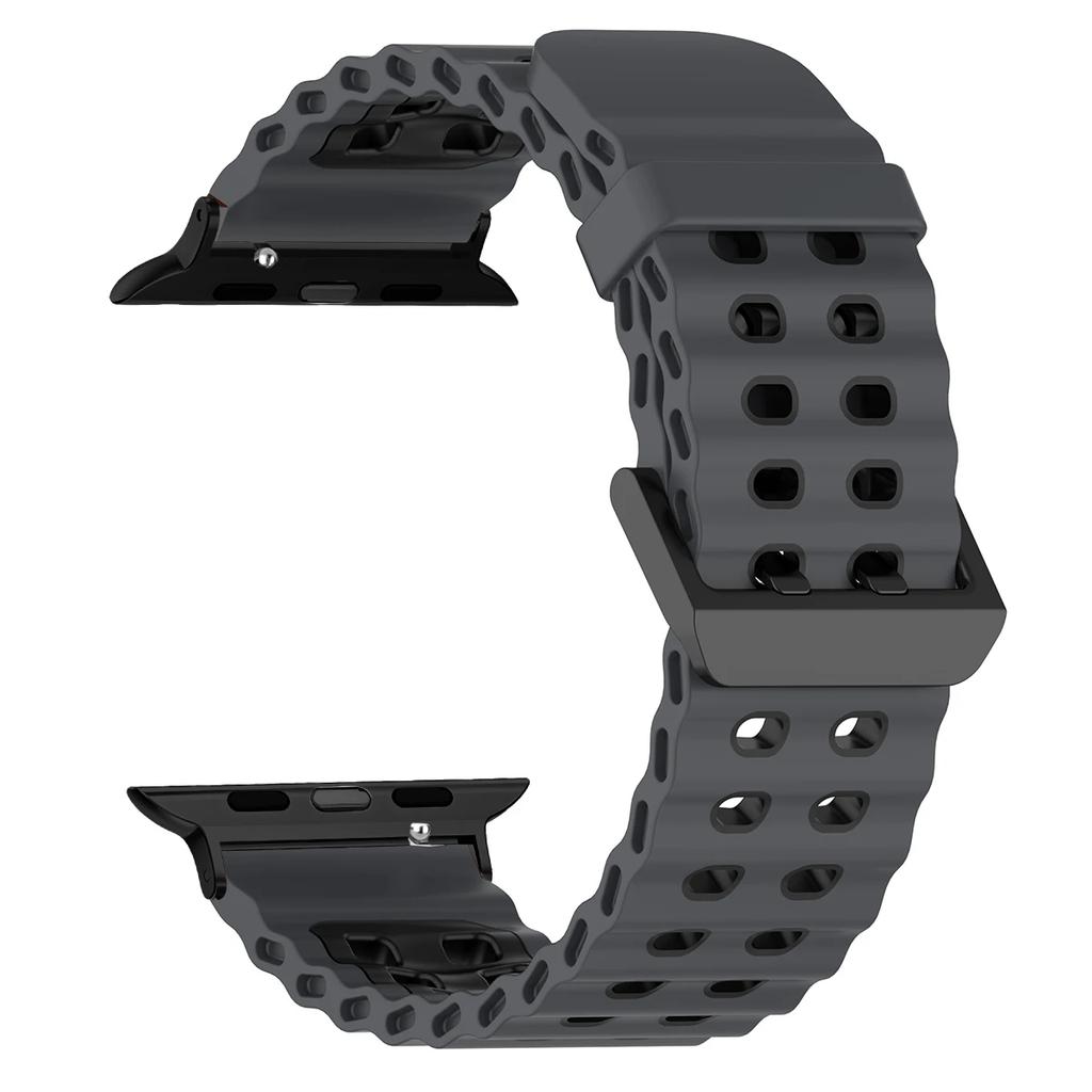 Silicone Strap for Apple Watch Ultra 3 49mm Band Breathable Bracelet for iWatch Series 11 10 42 46mm 9 8 7 6 SE 45mm 44mm Strap