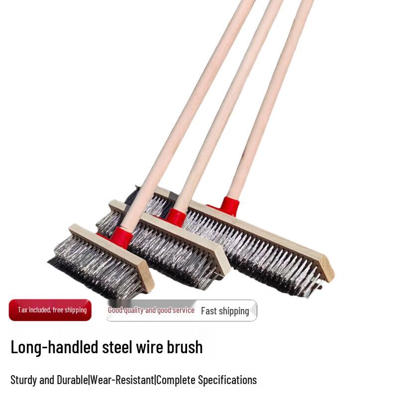 Langxi Long-handled Steel Wire Floor & Road Brush 25cm