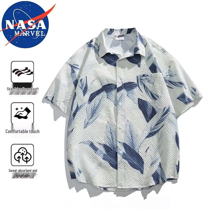 NASA MARVEL Men s Polo Collar Short Sleeve Shirt M
