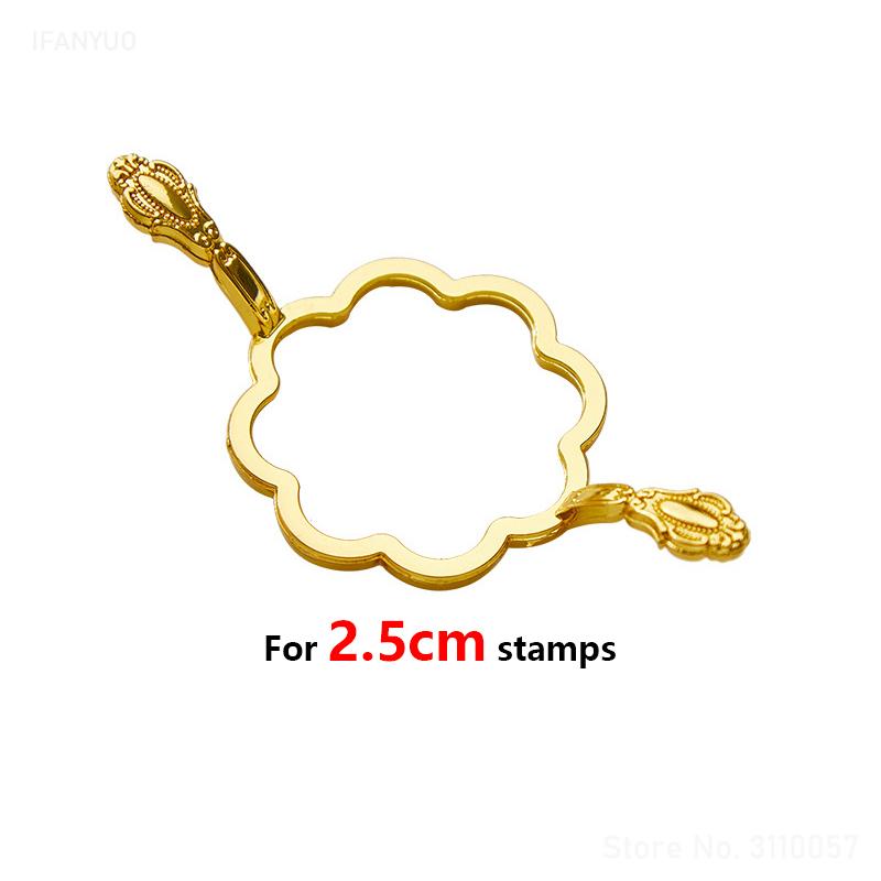 2/1pcs Wax Seal Stamp Molds Fixer Love Round Flower Shape DIY Tools Invitation Greeting Card Wedding Seals for 2.5cm Seal Stamp