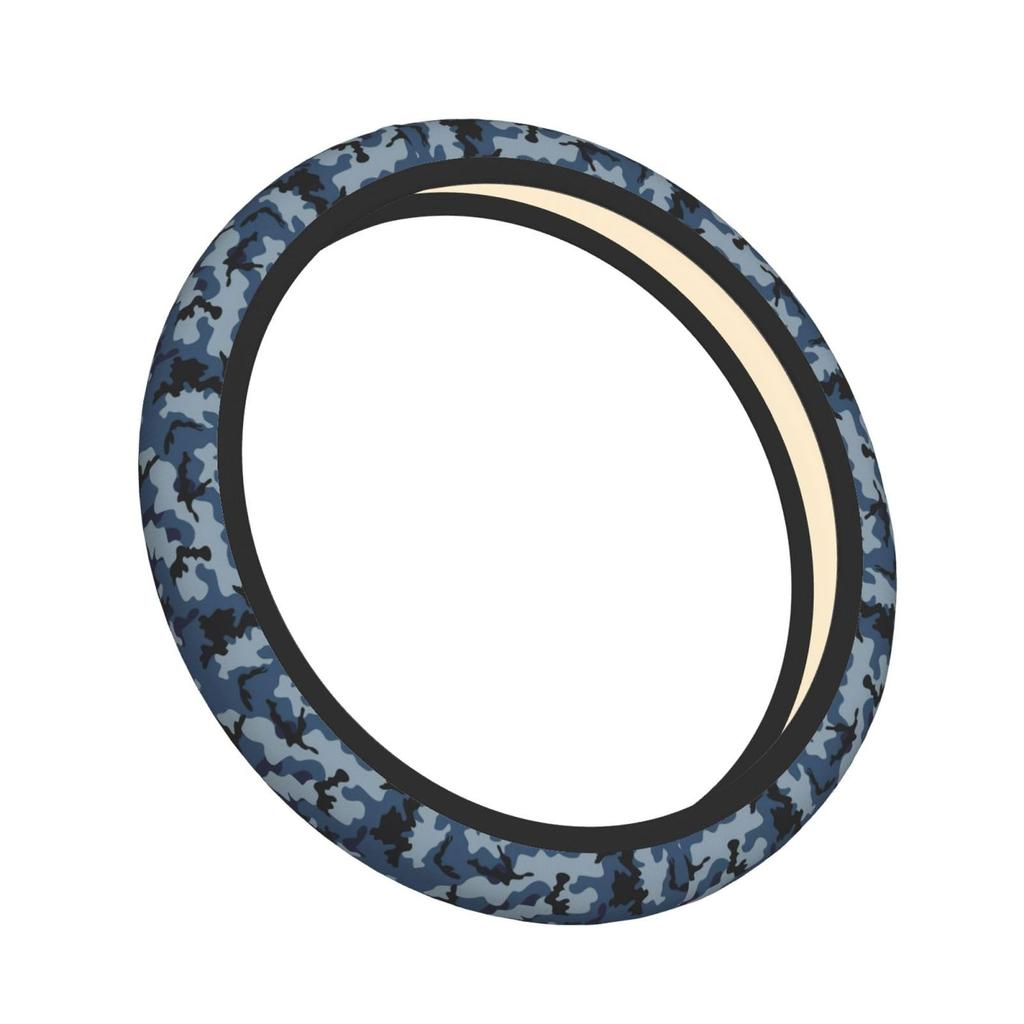 Asamike Steering Wheel Cover, S Size, Car Steering Wheel Cover, Stylish, Adorable Camouflage, Camouflage,