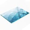Glass Kitchen Chopping Board with Decorative Abstract Graphics 80x52 Cm