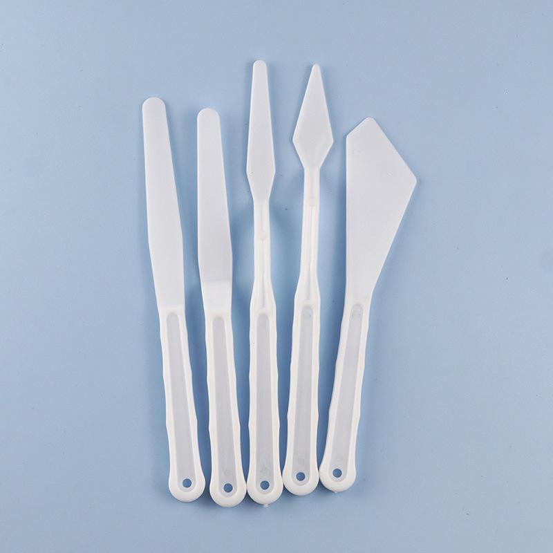 Art Painting Tools: Multi-Specification Palette Knife Set with Watercolor and Plastic Oil Painting Palettes
