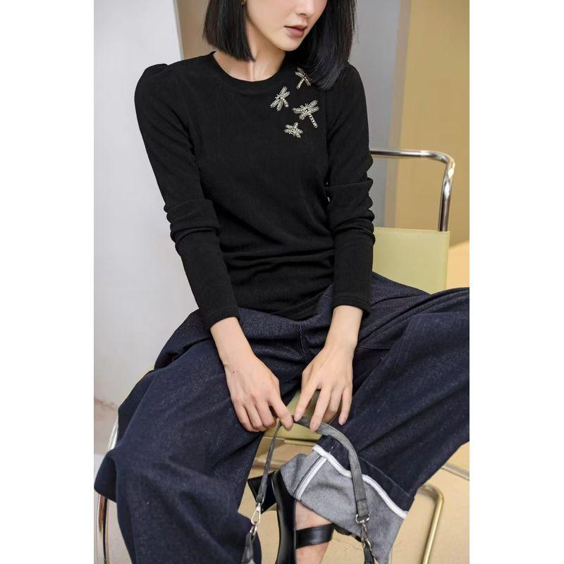 

Pit Stripes Craft! High Luxury Women s Bi Metal Beaded Dragonfly Elastic Acetate Cotton Black T-shirt Bandage Dress Handy Gadget Black L