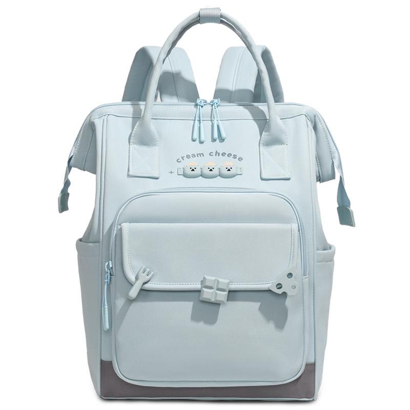 Многофункциональный рюкзак большой вместимости Водонепроницаемый рюкзак Студенческий школьный рюкзак светло-синий